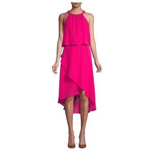 Saks Fifth Avenue Asymmetrical Popover Midi Dress